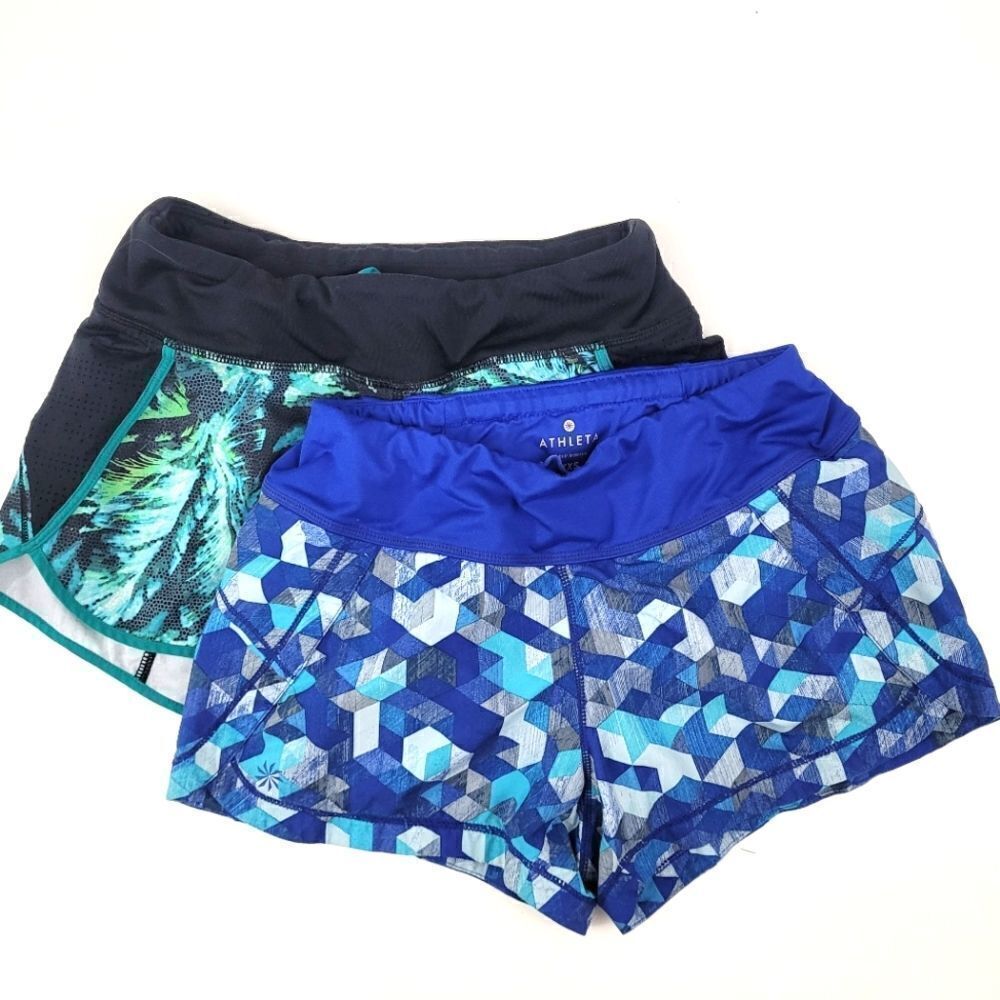 ATHLETA bundle of 2 women's running shorts size XXS